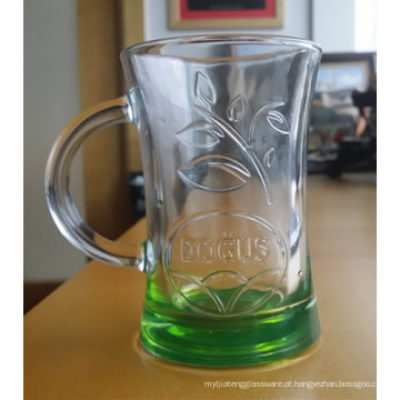 Glass Tumbler Caneca de cerveja colorido inferior Kb-Hn03156